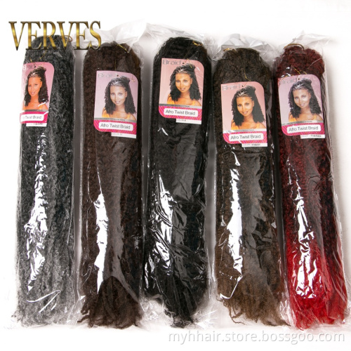 Curly 18 inch 30 strands/pack ombre Synthetic Crochet Marly Braids Hair extensions Afro Kinky Braiding Hair